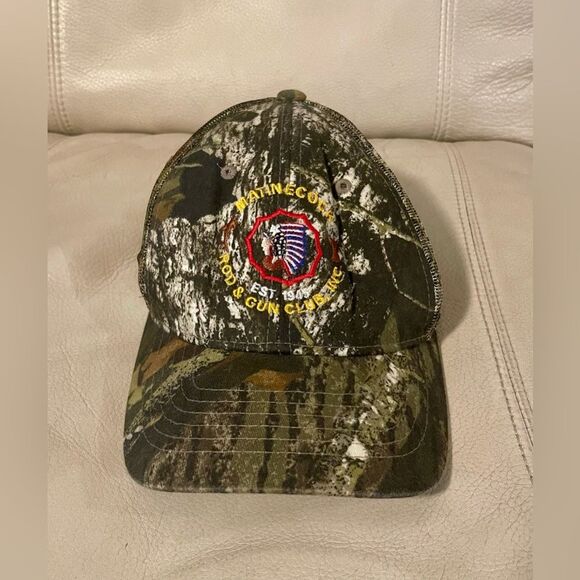 Rod and Gun Club Camo Embroidered Hat Matinecock Magic Headwear Rare - Picture 1 of 7